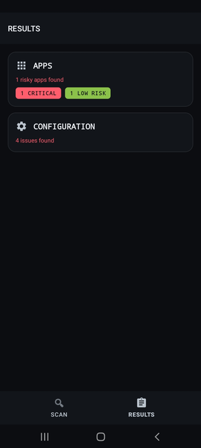 Flare results screenshot