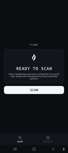 Flare scan screenshot