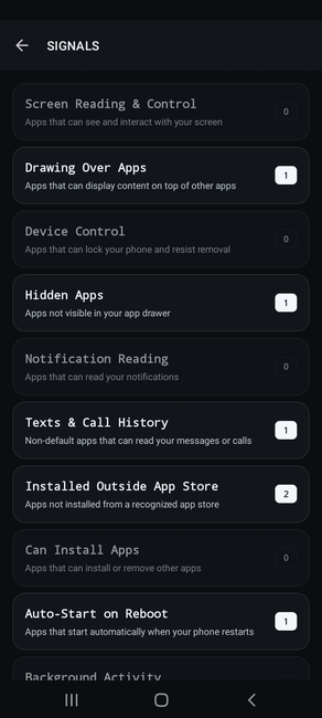 Flare signals screenshot